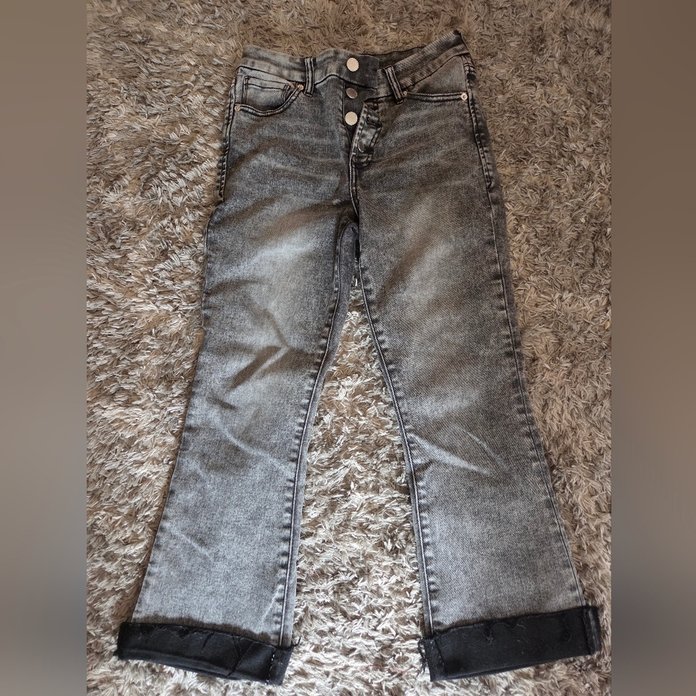 Dear John Washed Grey Flare Jeans
